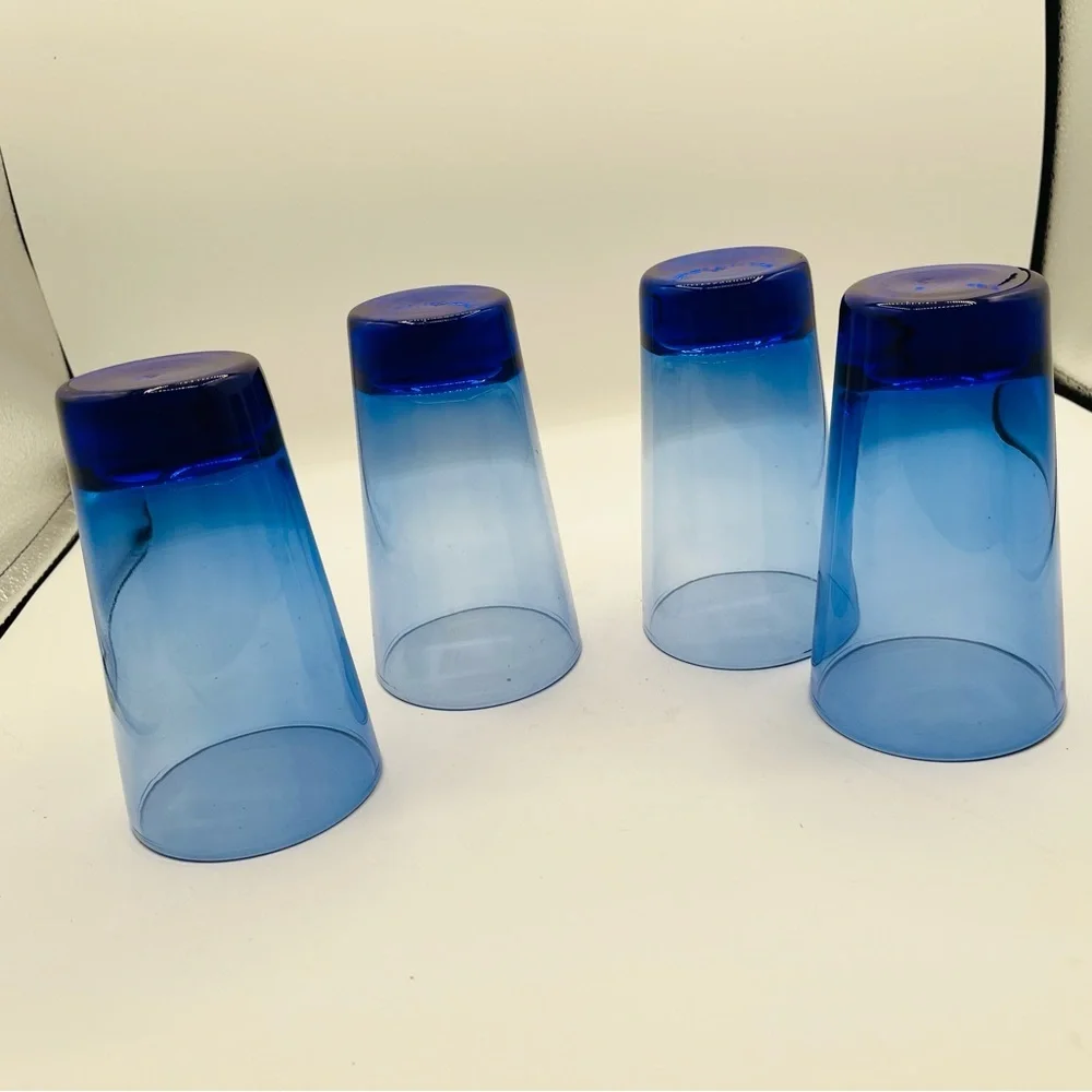 Blue Ombre Tumbler Glass Set - 4 Pack